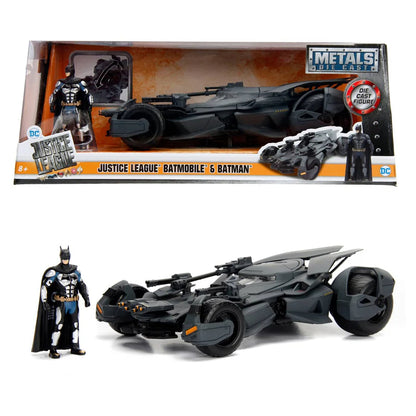 DC Justice League Batmobile & Batman (1:24, Gray)