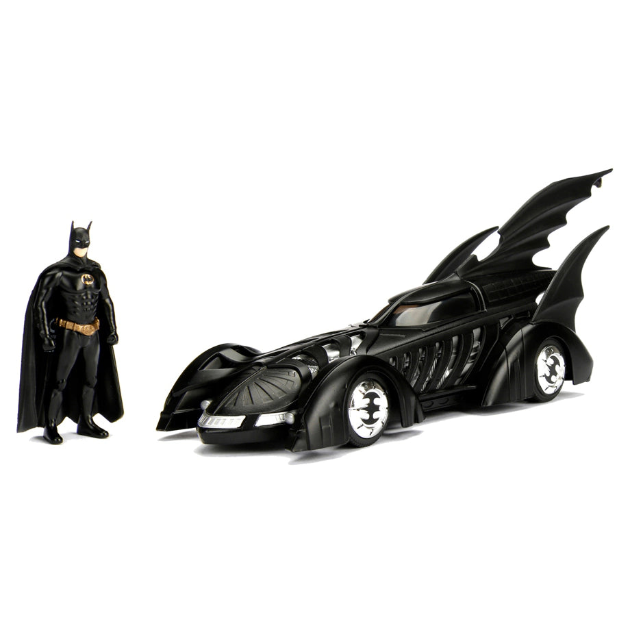 DC Batman 1995 Batman Forever Batmobile & Figure (1:24, Black)