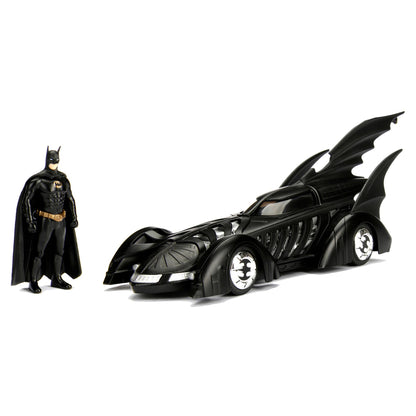DC Batman 1995 Batman Forever Batmobile & Figure (1:24, Black)
