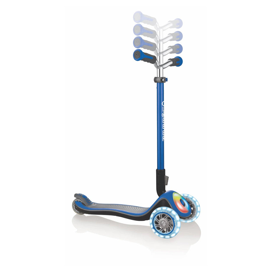 Globber Elite Prime Light-Up Scooter (Navy)