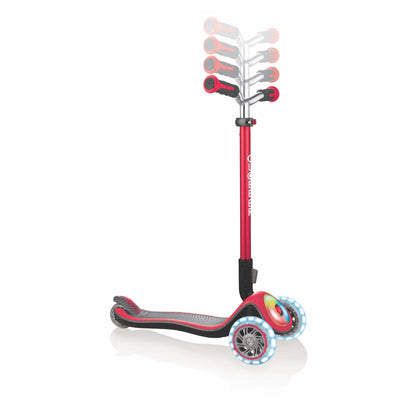 Globber Elite Prime Light-Up Scooter (Red)