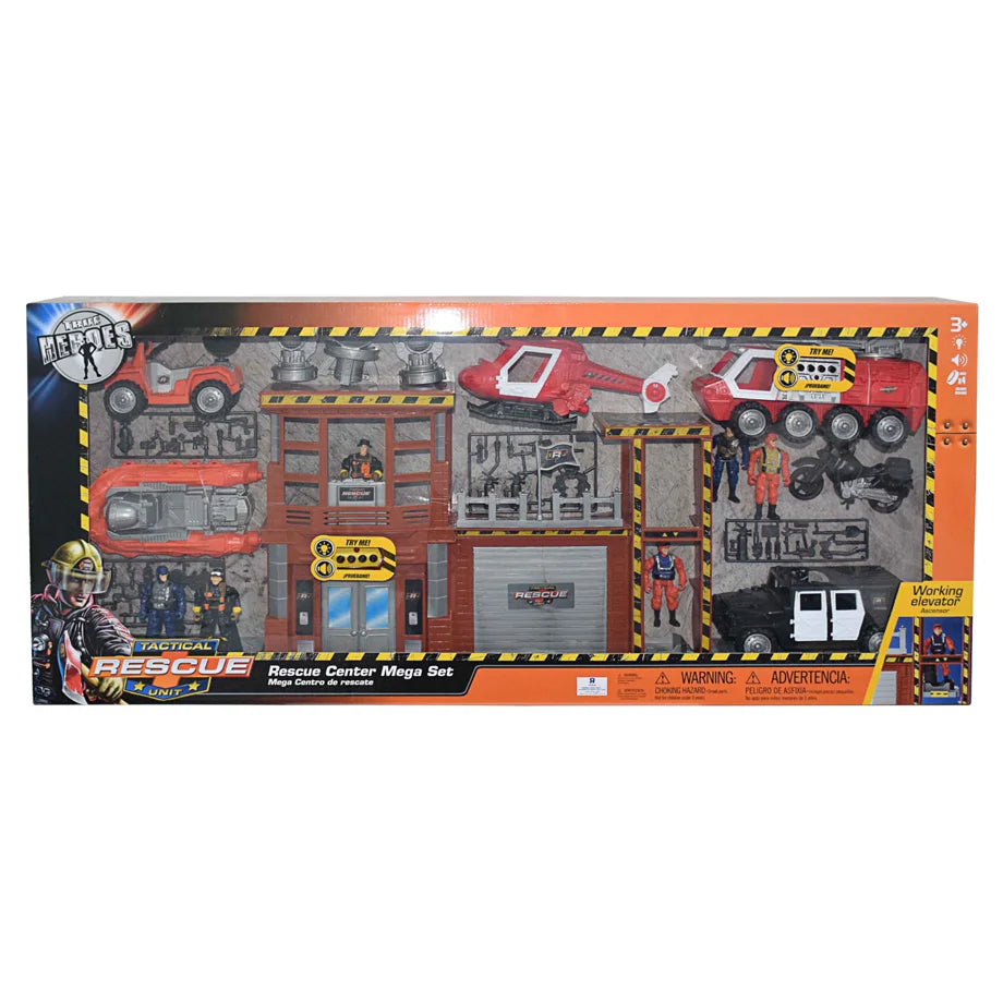 True Heroes Tactical Rescue Unit Mega Rescue Playset