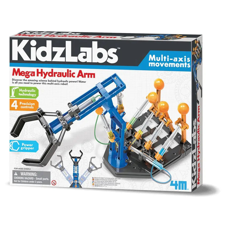 4M KidzLabs Multi Axis Movements Mega Hydraulic Arm Building Kit