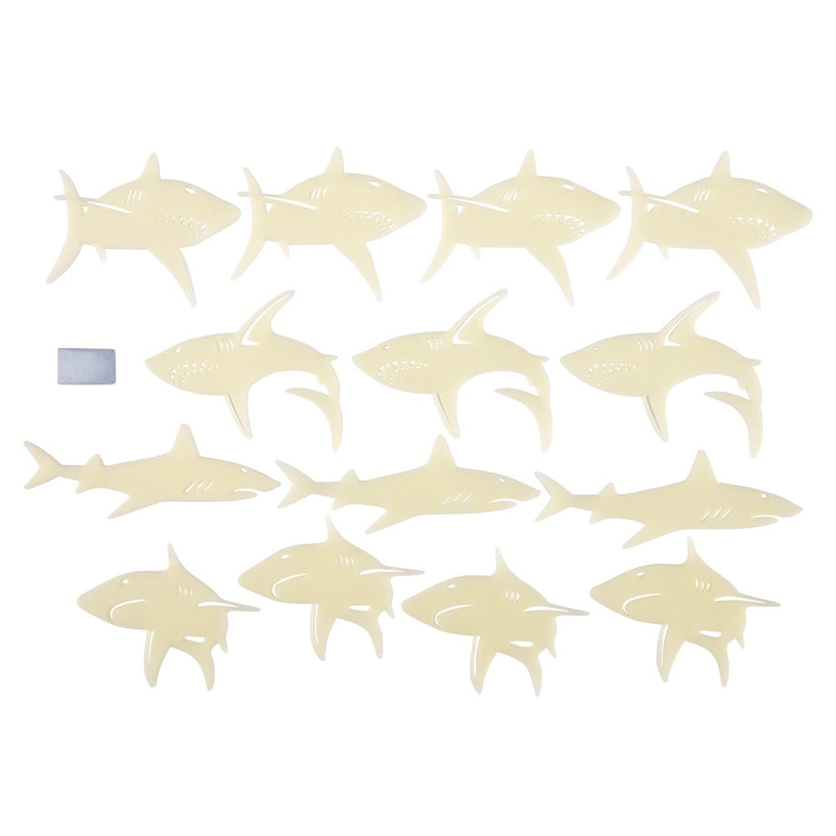 4M Glow-In-The-Dark Sharks (14 Pieces)