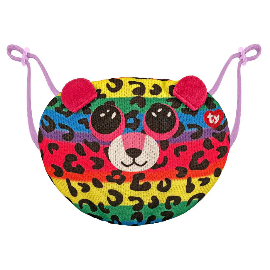 Ty Dotty Multicolor Leopard Face Mask