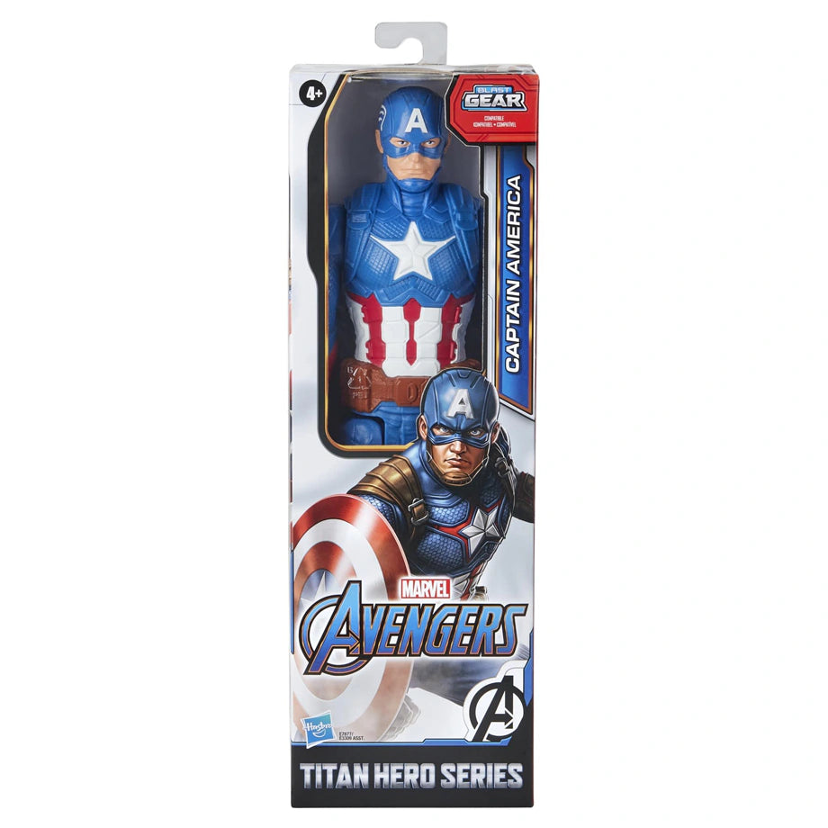 Marvel Avengers Titan Hero Blast Gear Captain America Figure (30 cm)