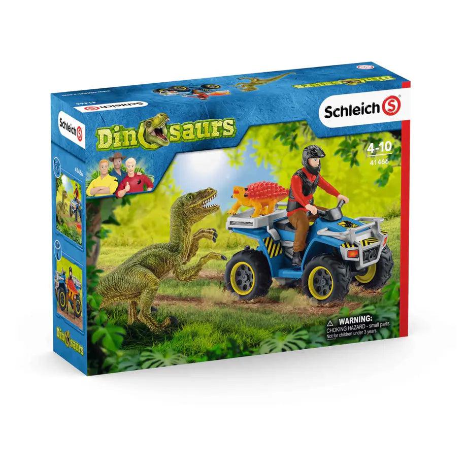 Schleich Quad Escape from Velociraptor Set