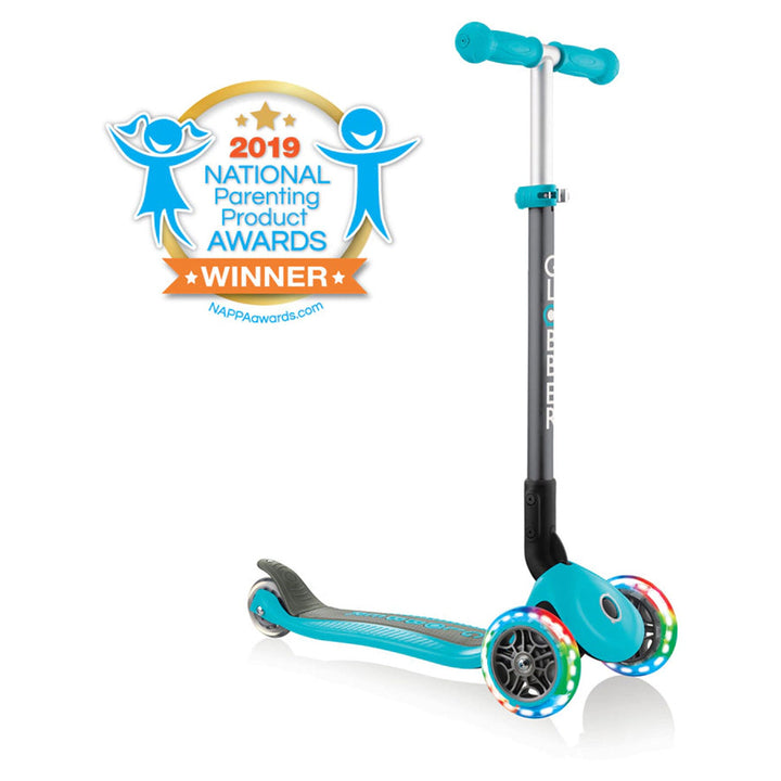 Globber Primo Foldable Lights 3-Wheel Kick Scooter
