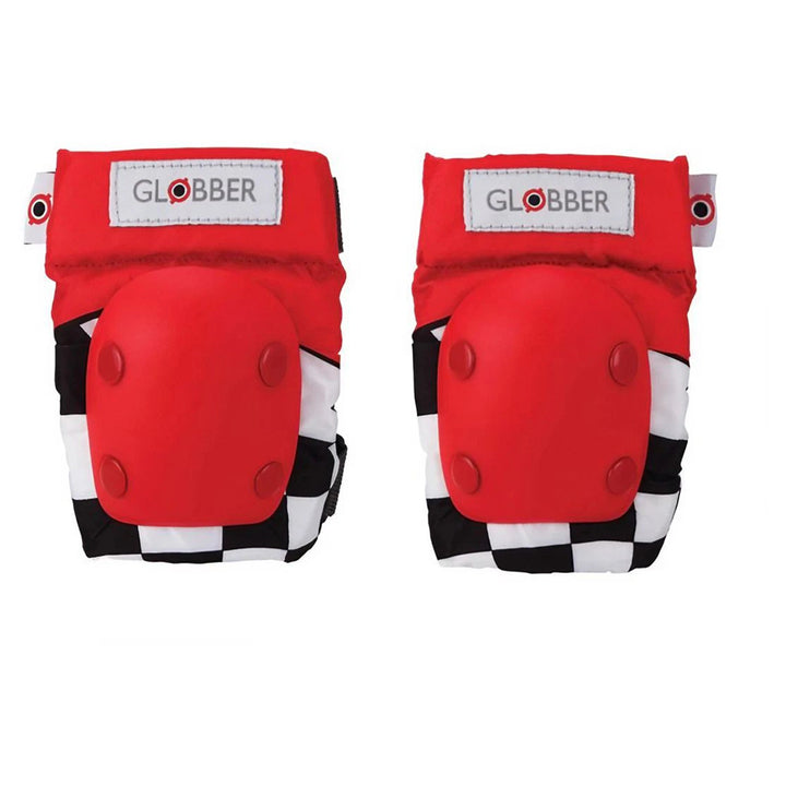 Globber Toddler Racing Elbows & Knee Protective Gear Pads (XXS, Red)