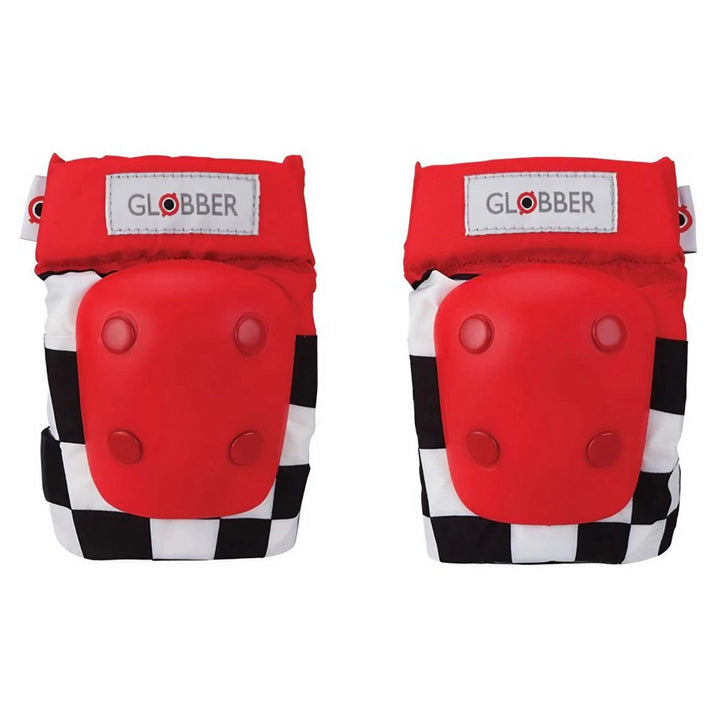 Globber Toddler Racing Elbows & Knee Protective Gear Pads (XXS, Red)