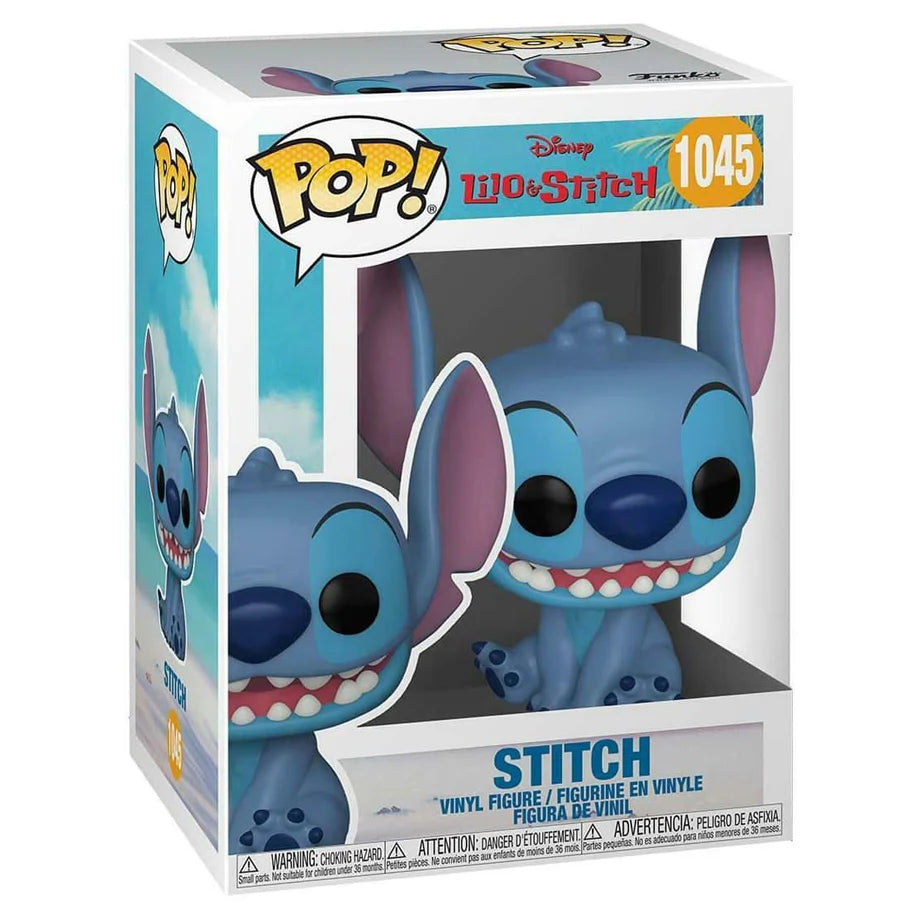 Pop Disney Lilo & Stitch Stitch Smiling Seated Figure