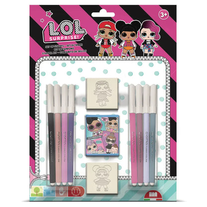 LOL Surprise Stamp & Felt Pen Set (11 Pieces, Styles May Vary)