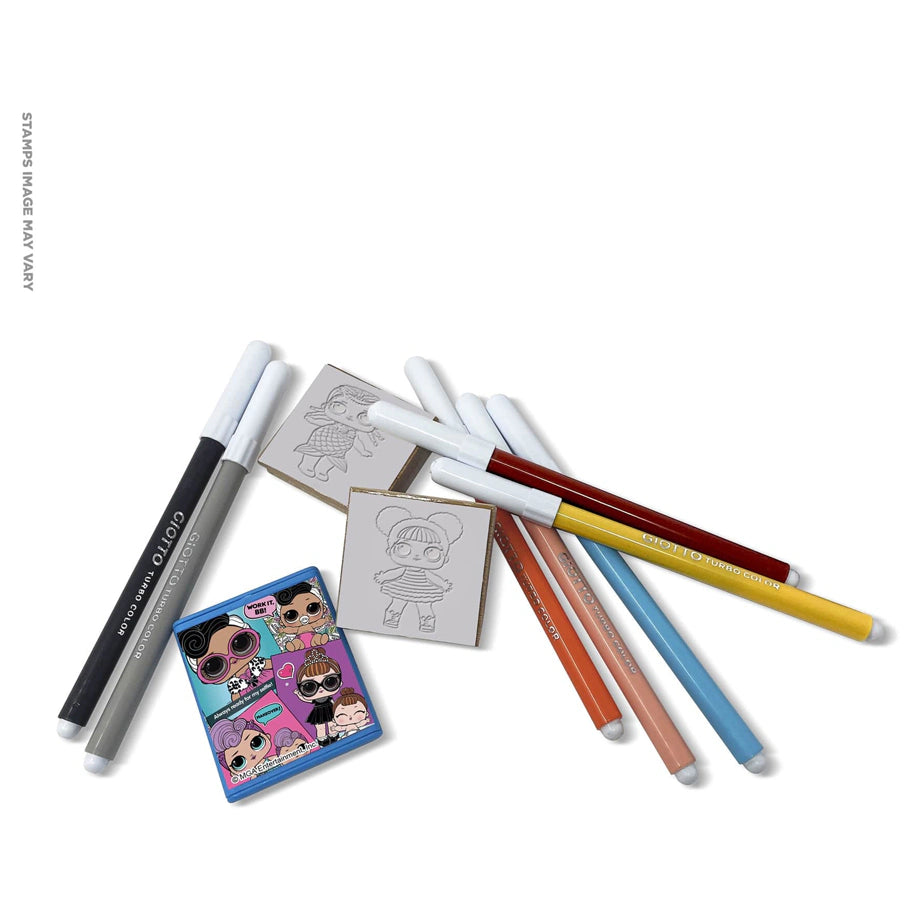 LOL Surprise Stamp & Felt Pen Set (11 Pieces, Styles May Vary)