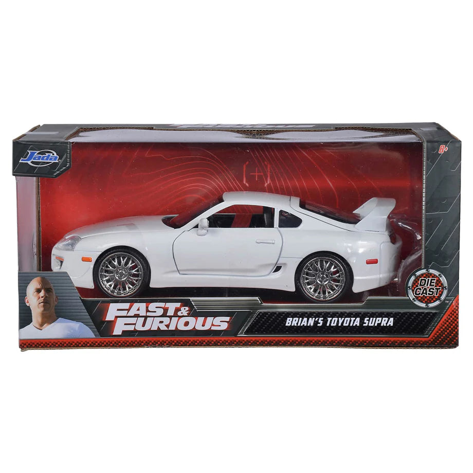 Jada Furious 7 Brian'S 1995 Toyota Supra Car (1:24, White)