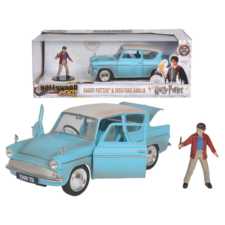 Jada 1959 Ford Anglia Car & Harry Potter Figure (1:24)