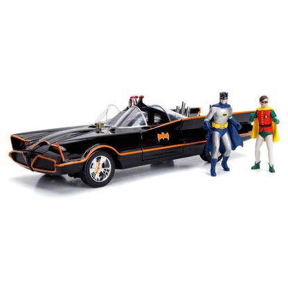 DC Jada Classic TV 1966 Batmobile + Batman & Robin Figures (1:18)