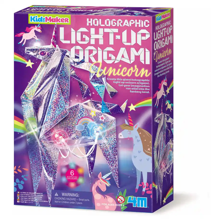 4M KidzMaker Light-up Origami Unicorn Kit