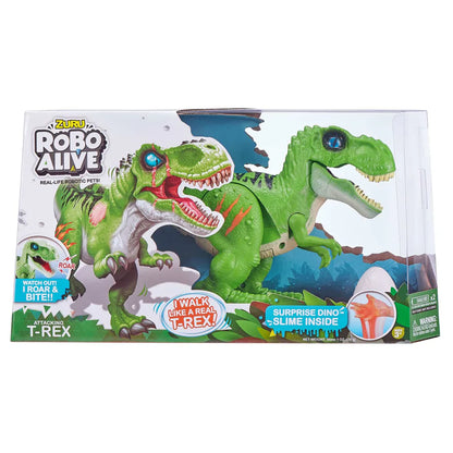 Robo Alive Attacking T-Rex with Slime (Styles May Vary)