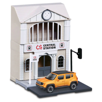 Bburago Street Fire City Police Station Playset