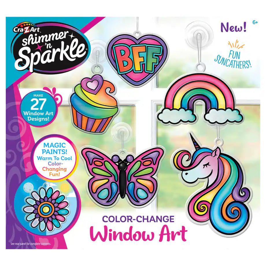 Cra-Z-Art Shimmer 'n Sparkle Color Change Window Art Kit