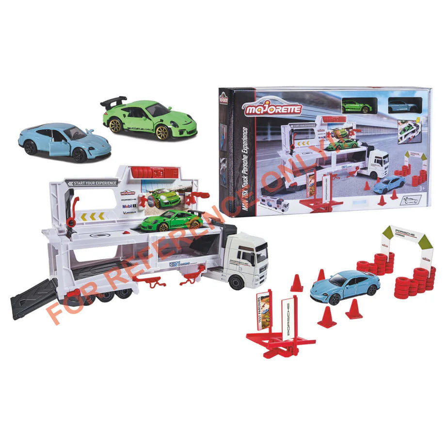 Majorette MAN TGX Porsche Experience & 2 Car Set