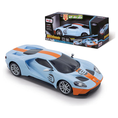 Maisto Moto Sounds 2015 Ford GT Heritage Die-cast Car 1:24 (Blue)