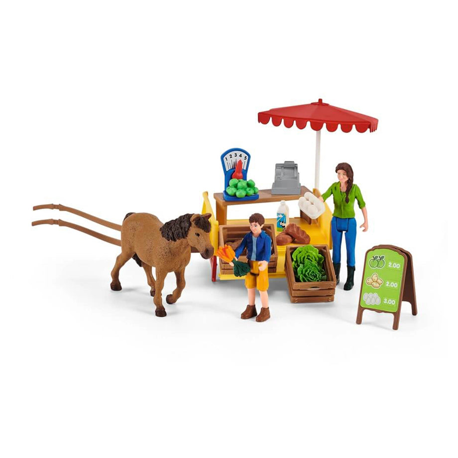Schleich Sunny Day Mobile Farm Stand Playset