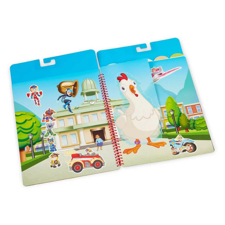 PAW Patrol: Melissa & Doug PAW Patrol Adventure Bay Restickable Stickers Flip-Flap Pad
