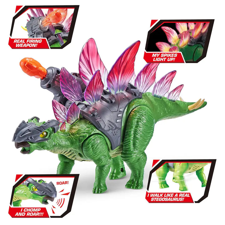 Robo Alive ZURU Dino Wars Stegasaurus Playset (37 cm)