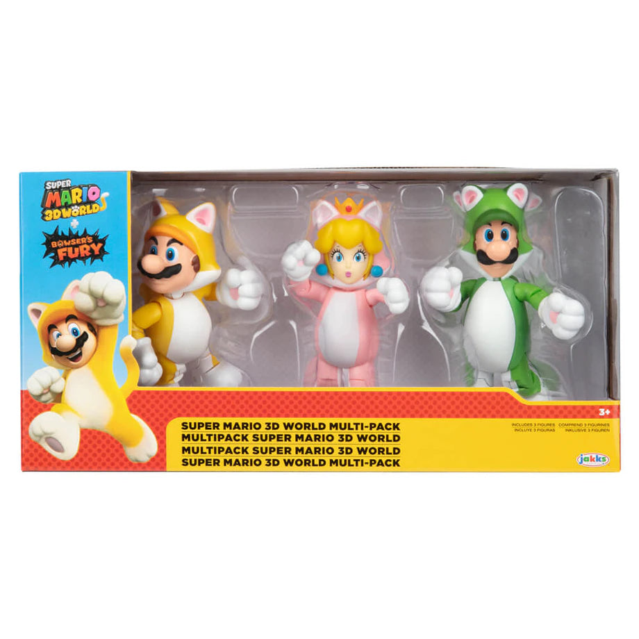 Nintendo Super Mario 3D World Figure Multi-Pack (3 Pieces)