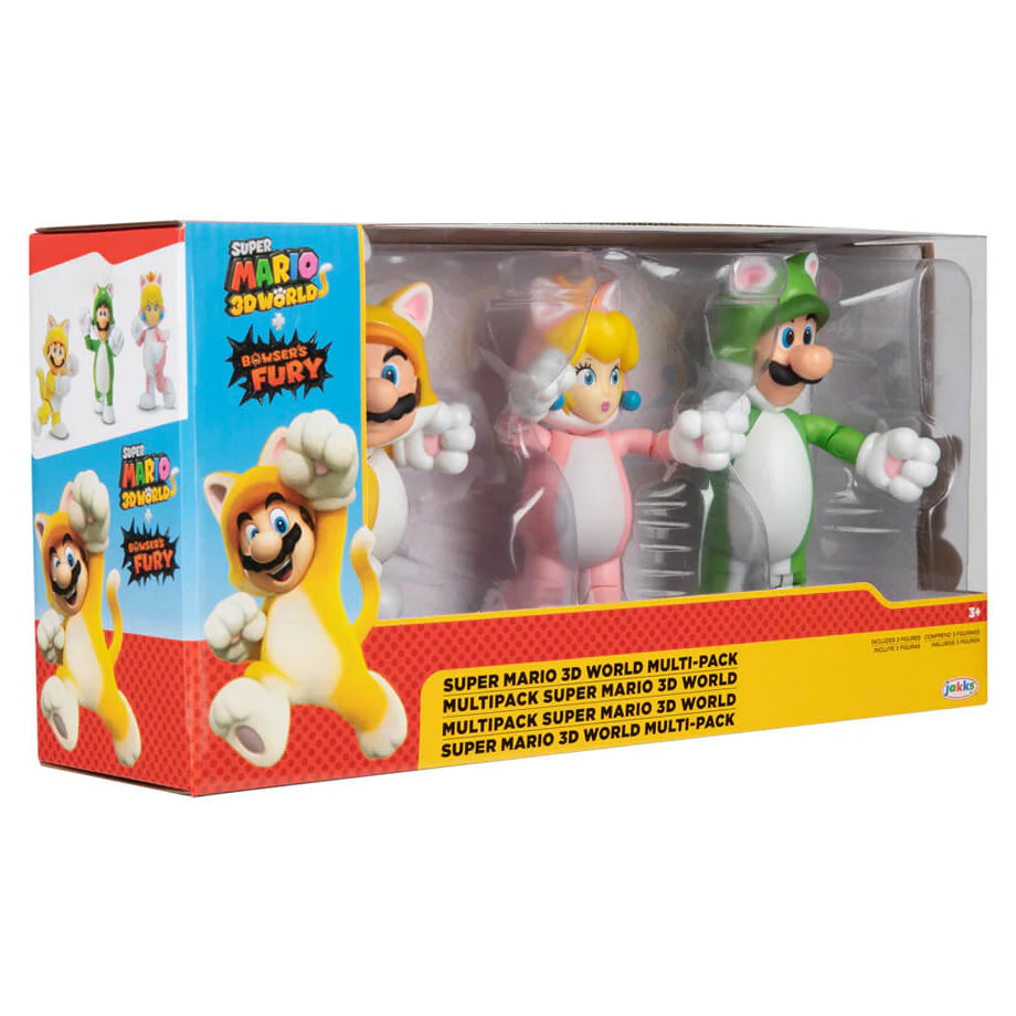 Nintendo Super Mario 3D World Figure Multi-Pack (3 Pieces)