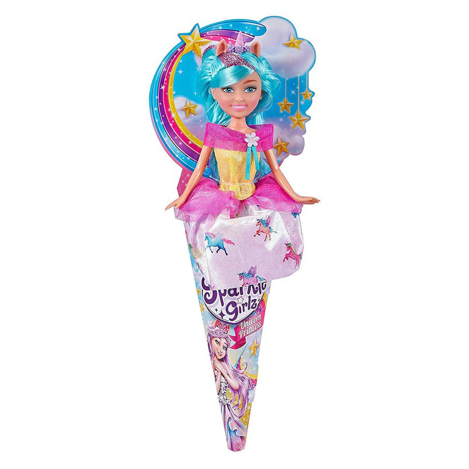 Sparkle Girlz Unicorn Princess in Cone Doll (27 cm, Styles May Vary)