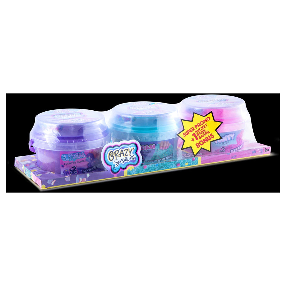 Canal Toys Crazy Sensations Mix & Match ASMR Slime Kit (3 Pack)