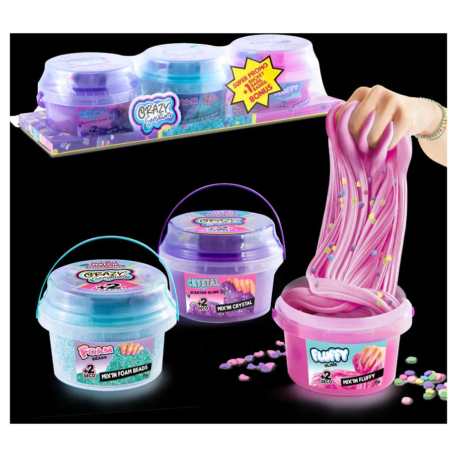 Canal Toys Crazy Sensations Mix & Match ASMR Slime Kit (3 Pack)
