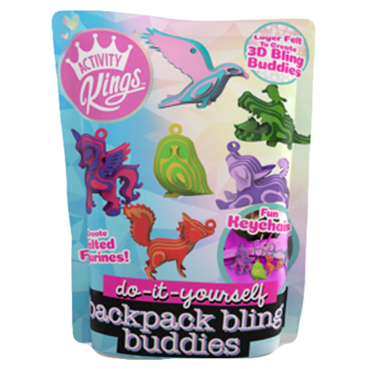 WeCool Activity Kings D.I.Y. Backpack Bling Buddies Activity Kit (Assorted)