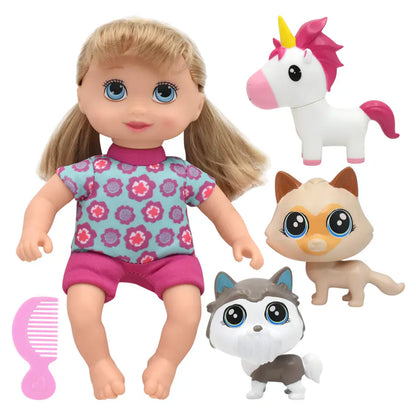Baby Maziuna Little Darlings Little Sweeties Pet Parade Doll Set (25 cm)