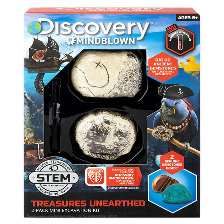 Discovery Mindblown Treasures Unearthed Mini Excavation Kit (2 Pack)