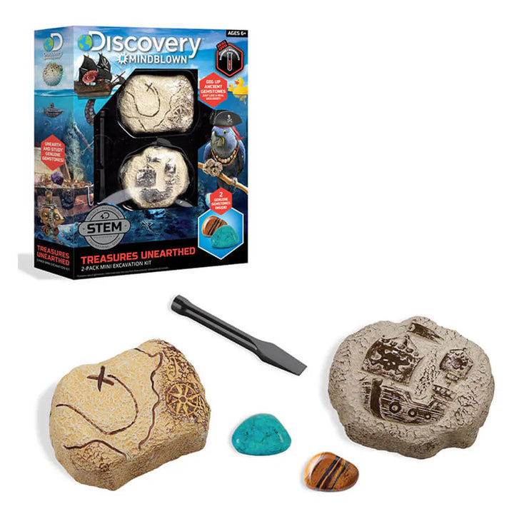 Discovery Mindblown Treasures Unearthed Mini Excavation Kit (2 Pack)