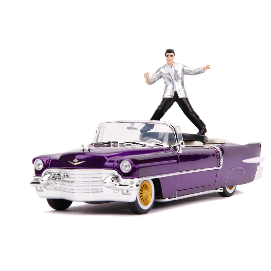 Jada Hollywood Rides 1956 Cadillac Eldorado Car & Elvis Figure
