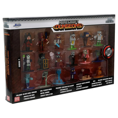 Jada Minecraft Wave 7 Dungeons Die-Cast Collectible Figures (Pack of 18)