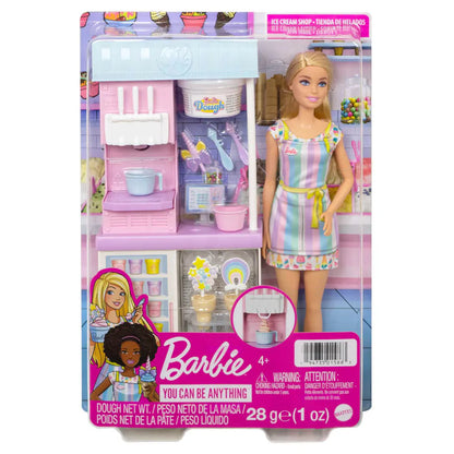 Barbie Ice Cream Shopkeeper Playset & Doll