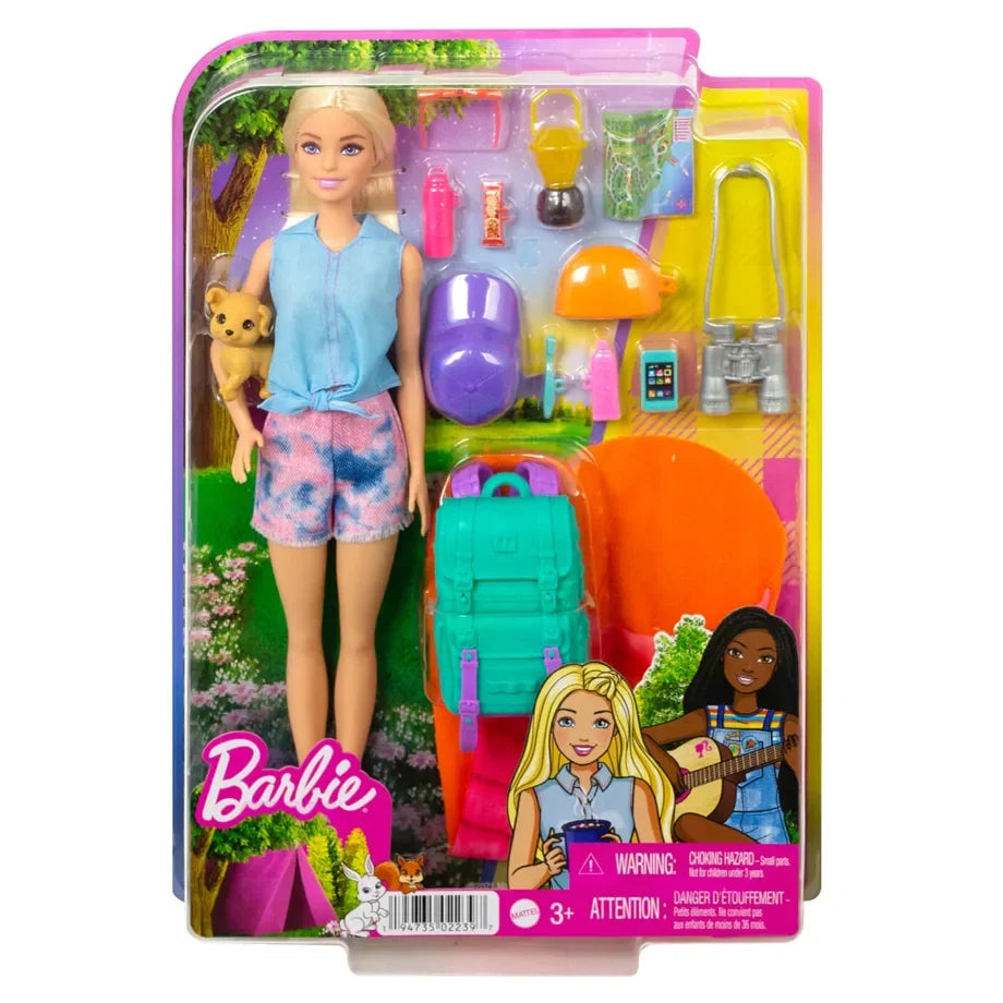 Mattel Barbie Malibu Camping Doll with Pet (32 cm)
