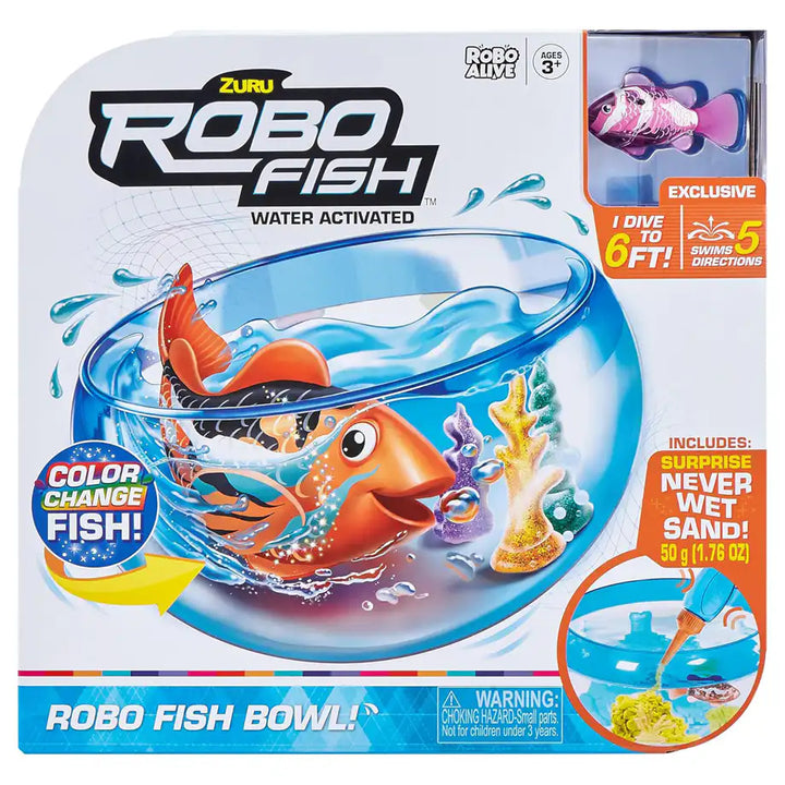 Robo Alive ZURU Fish Swimming Bowl Playset