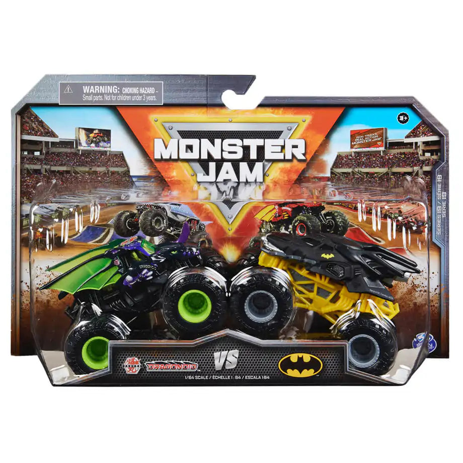 Monster Jam Series 17 Salvager Vs Double Decker Truck (1:64, Pack of 2)