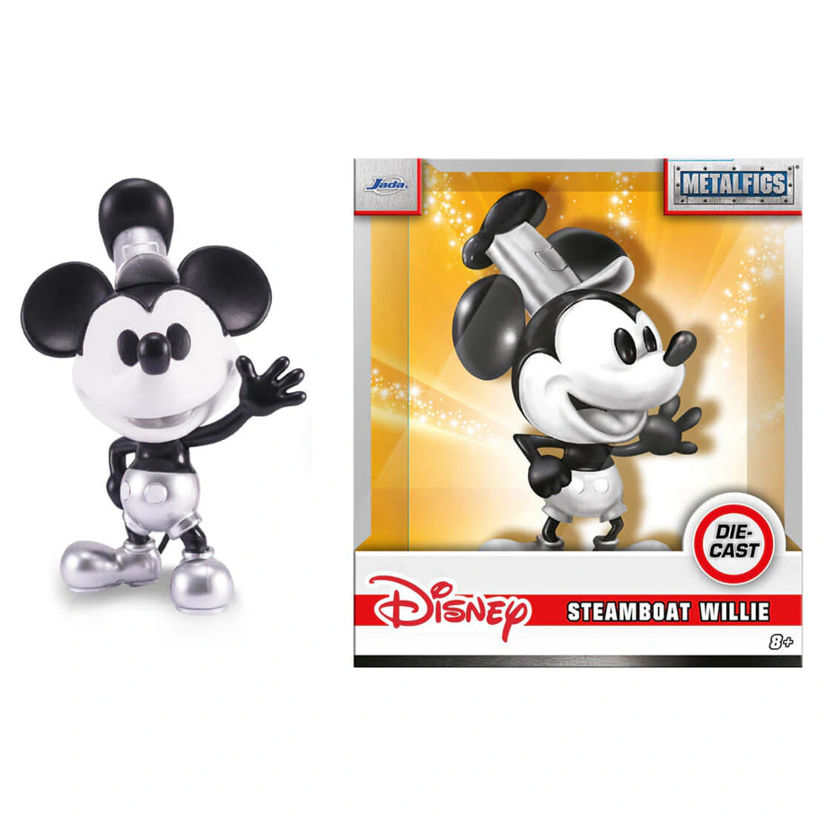 Disney Metalfigs Mickey Steamboat Willie Die-Cast Figure (10 Cm)