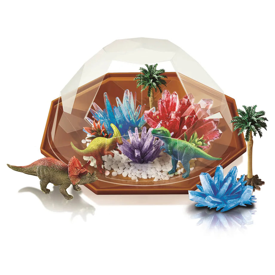 4M Crystal Growing Dino Terrarium Activity Set