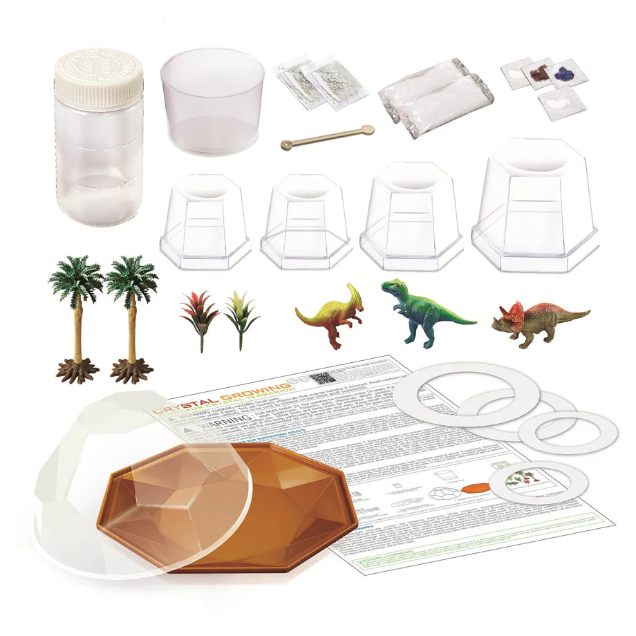 4M Crystal Growing Dino Terrarium Activity Set