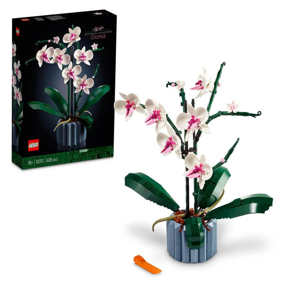 LEGO Icons Orchid 10311 Building Blocks Toy Set; Flowers Botanical Collection; Valentine Gifts for Her (608 Pieces)