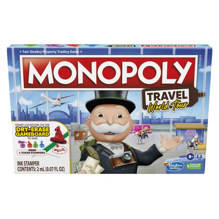 Hasbro Gaming  Monopoly Travel World Tour Board Game (2-4 Players)