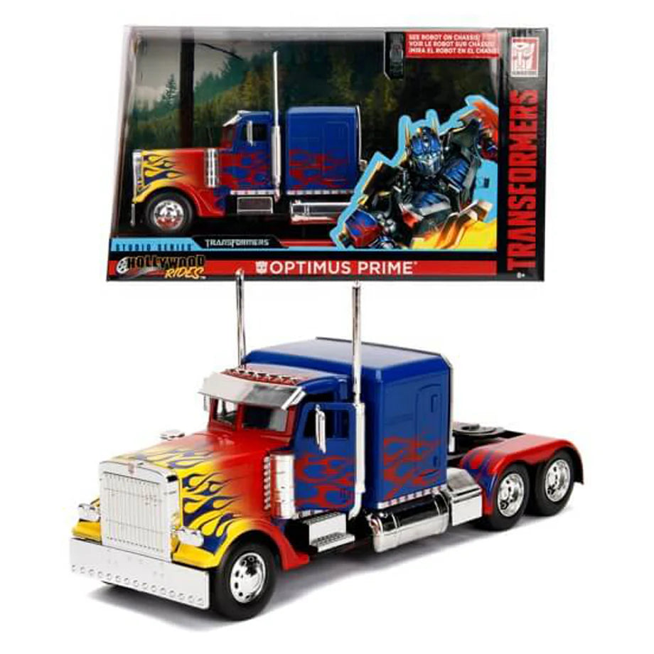 Transformers Jada Hollywood Rides Studio T1 Optimus Prime Truck (1:24)